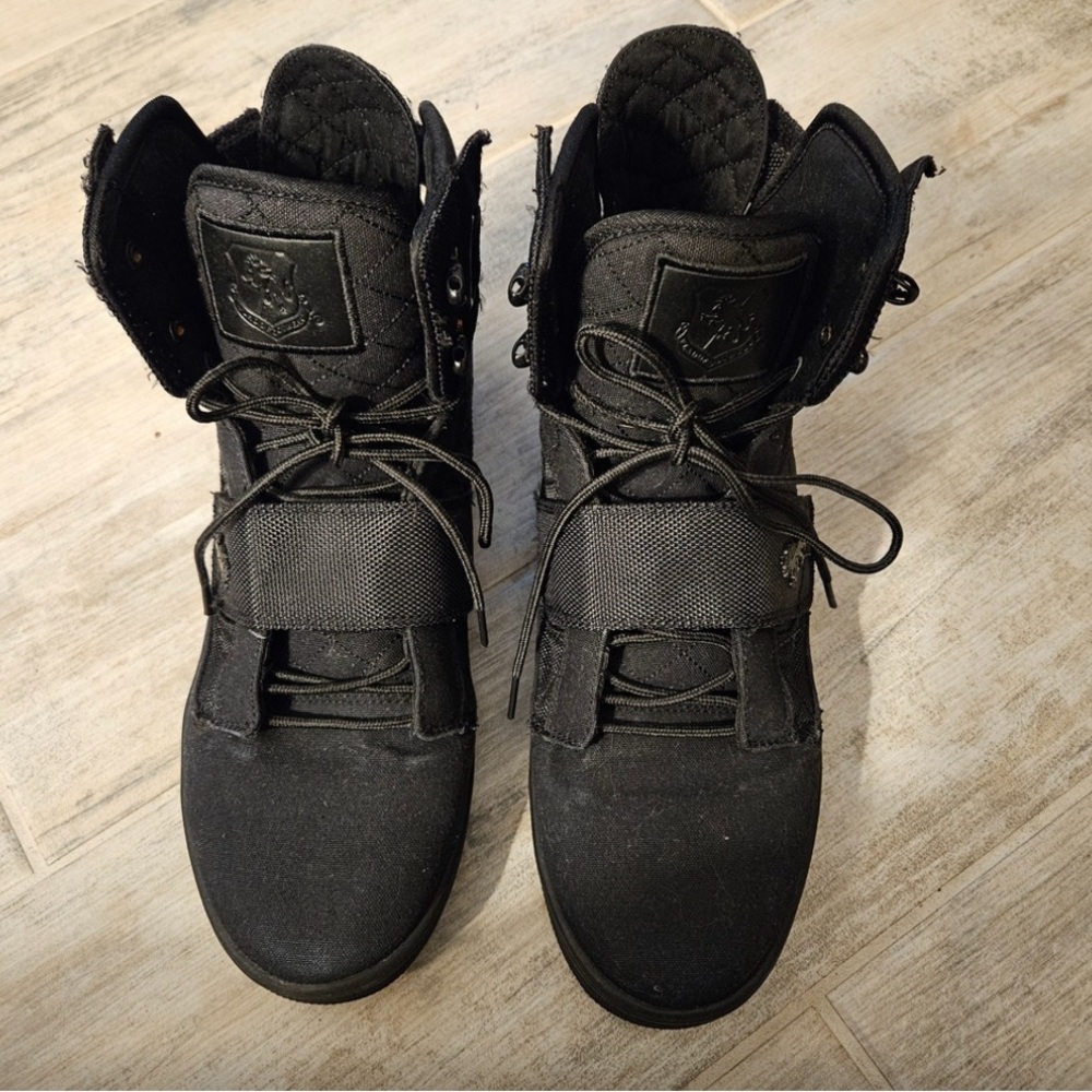 Men's Black Tactical High-Top Sneakers